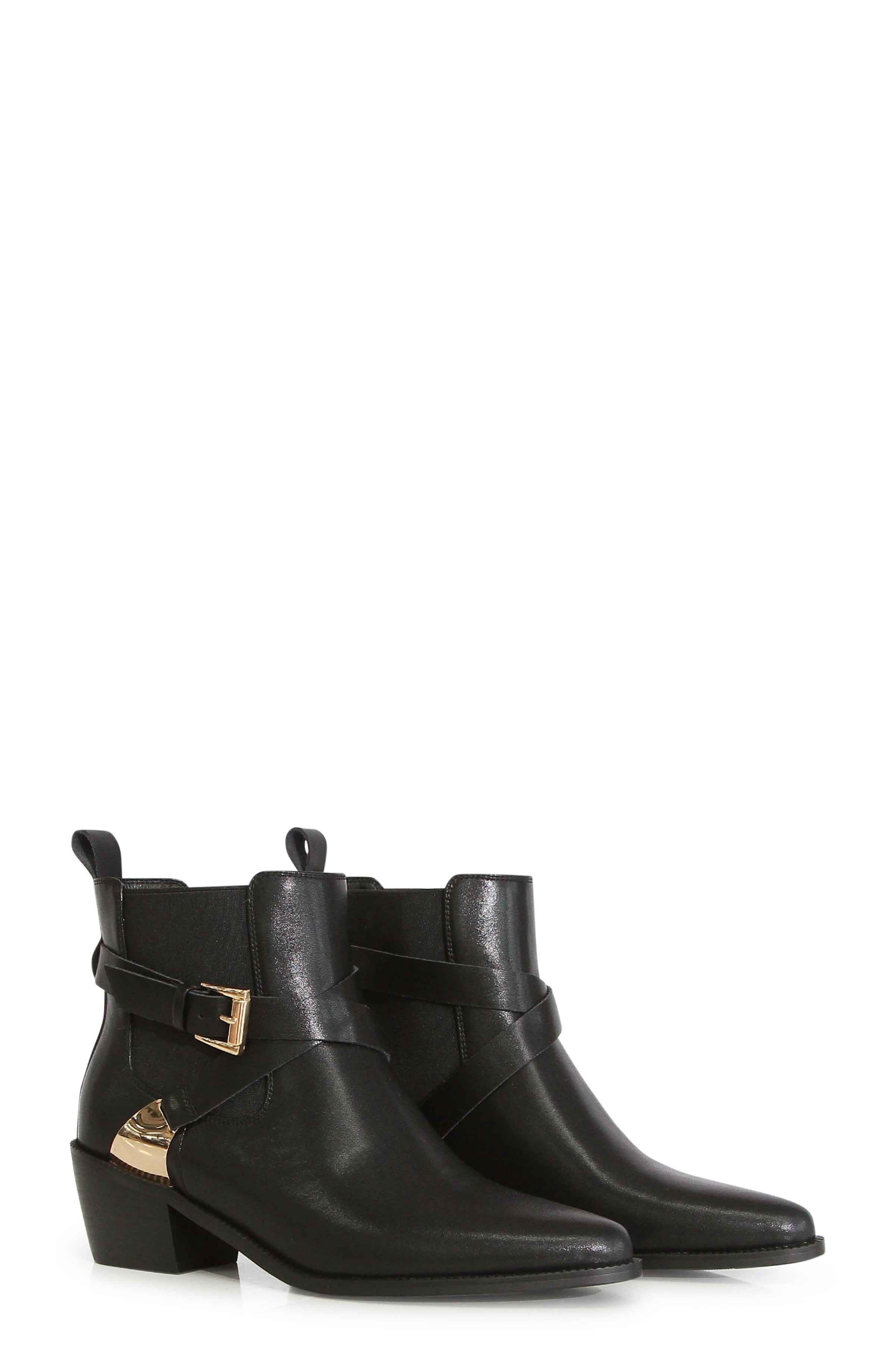 Belle & Bloom Full Moon Ankle Boot, Main, color, Black