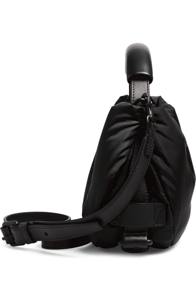 Moschino Handle Me Nylon Top Handle Bag, Alternate, color, Black 00B On2