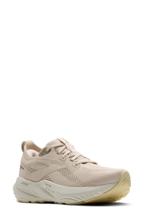 Brooks Glycerin 22 Running Shoe In Almond Peach/london Fog/almond