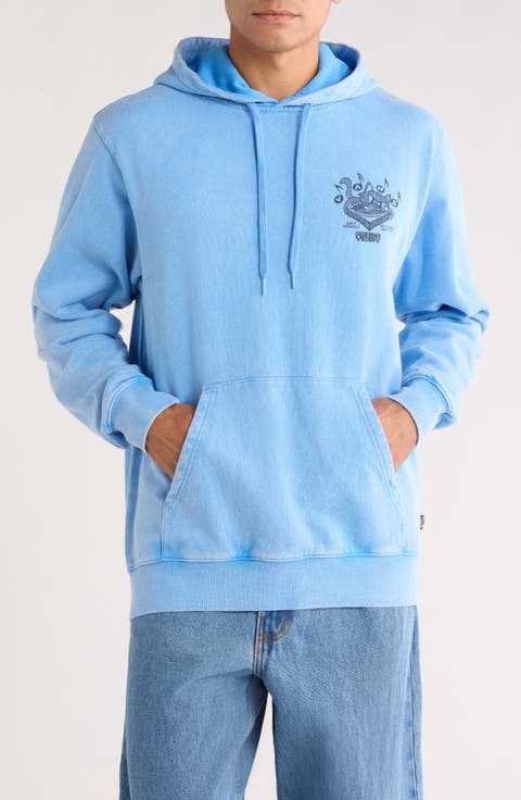 Scratched Records Fleece Pullover Hoodie