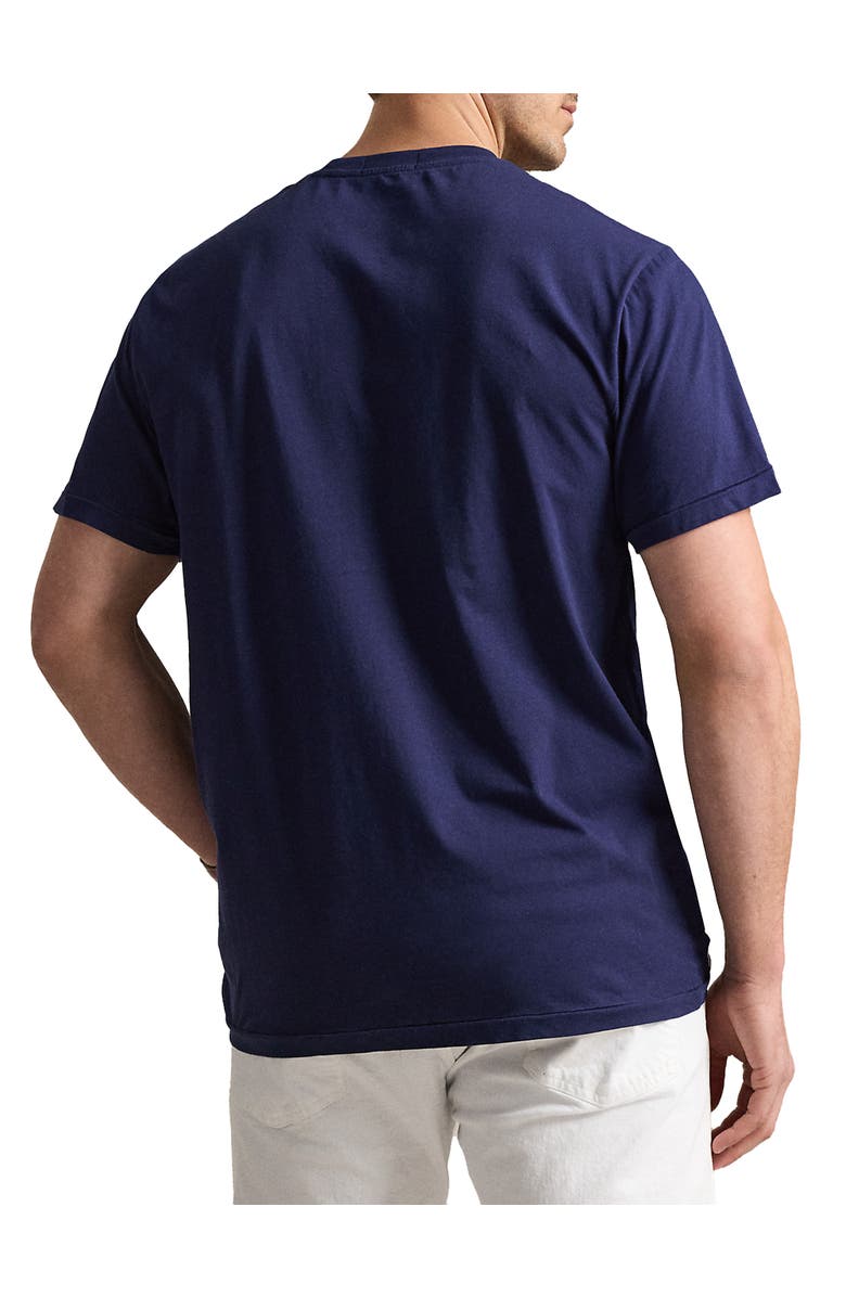 Polo Ralph Lauren Big & Tall Woven Graphic Tee, Alternate, color, Newport Navy