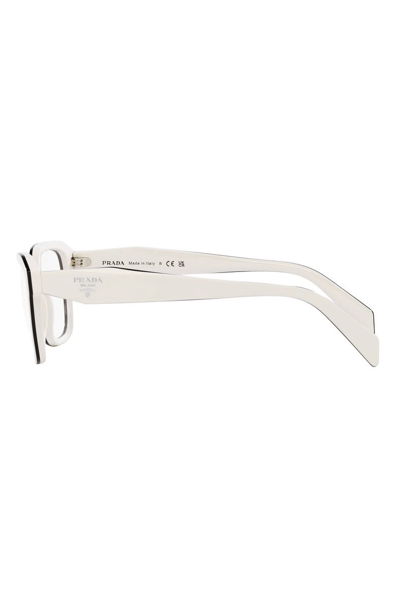 Prada 52mm Square Optical Glasses, Alternate, color,