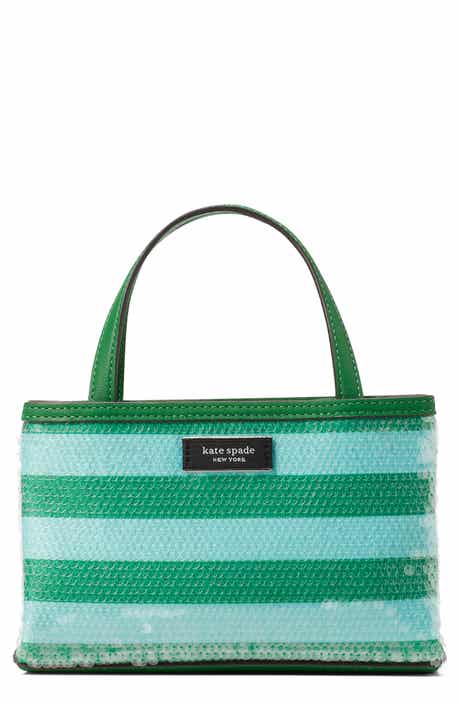 Kate Spade New York sam icon seaside stripe sequin tote