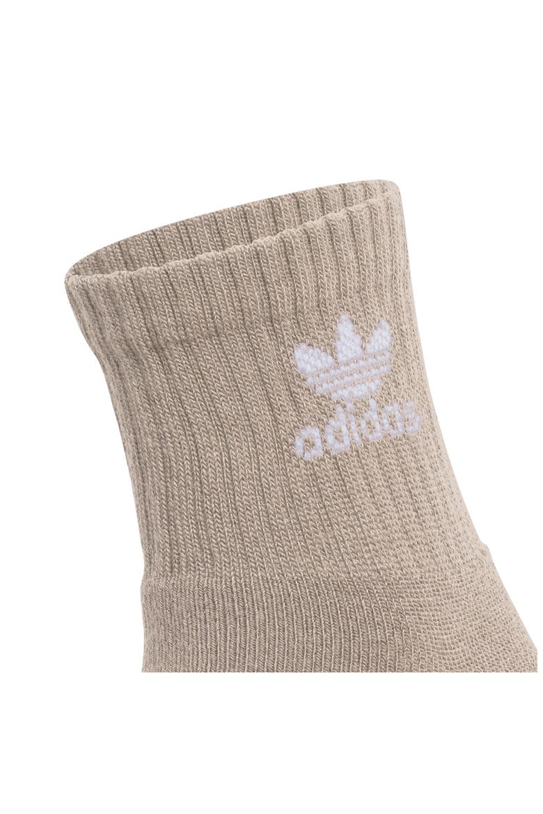 Kids' Trefoil Assorted 6-Pack Quarter Socks, Alternate, color, MEDIUM BEIGE
