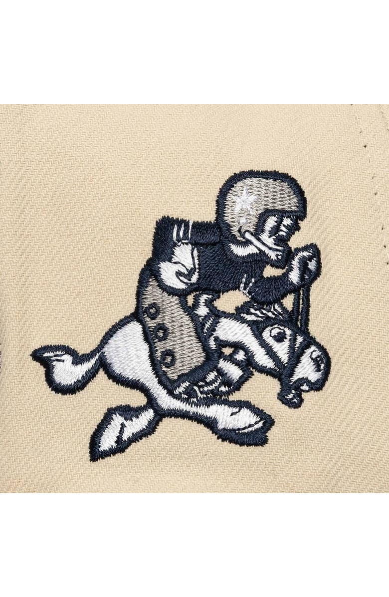 Mitchell & Ness Men's Mitchell & Ness Cream Dallas Cowboys Across the Board Snapback Hat, Alternate, color, Cream