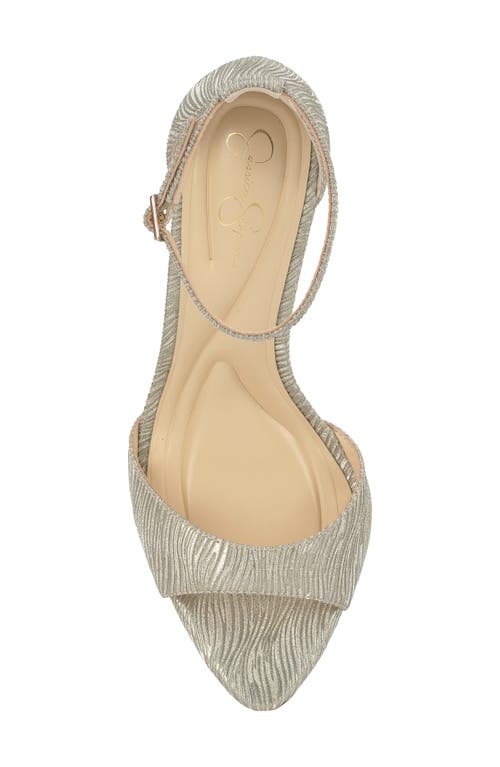 Jessica Simpson Nelira Ankle Strap Sandal In Silver