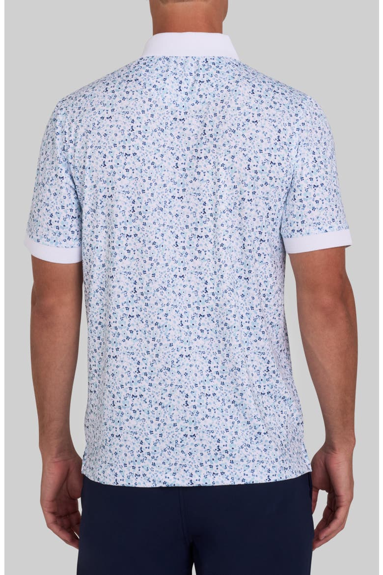 Evolution Ridge Floral Performance Golf Polo, Alternate, color, PALE BLUE