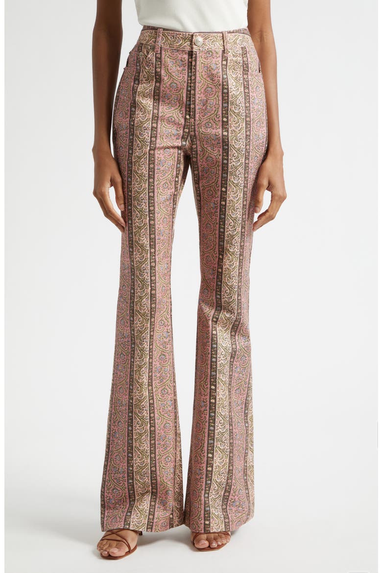 Pepper Paisley Bootcut Jeans, Main, color, AMOUR PINK MULTI