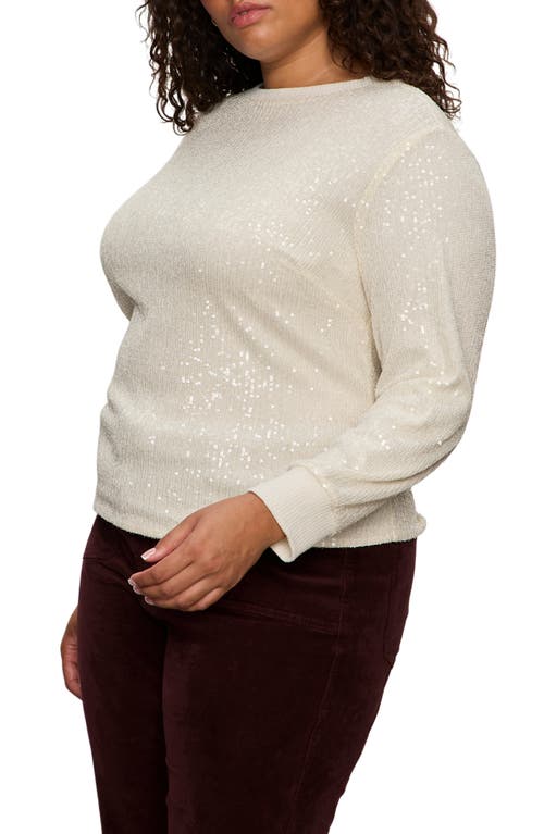 Sanctuary Sparkle Together Sequin Top In White