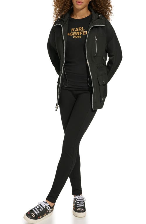 Shop Karl Lagerfeld Paris Field Jacket In Black