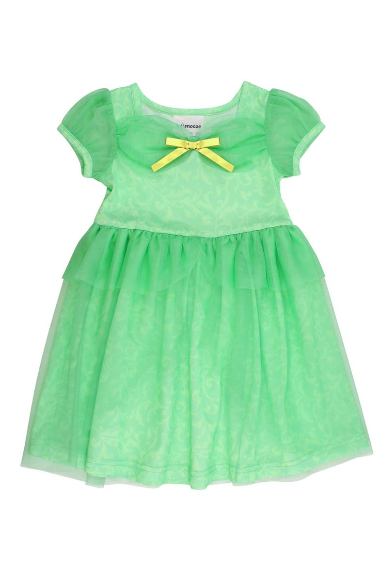 Princess Dress-Up Puff Sleeve Nightgown, Main, color, Garden Green Princess