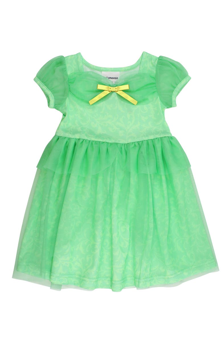 RuffleButts Princess Dress-Up Puff Sleeve Nightgown, Main, color, Garden Green Princess