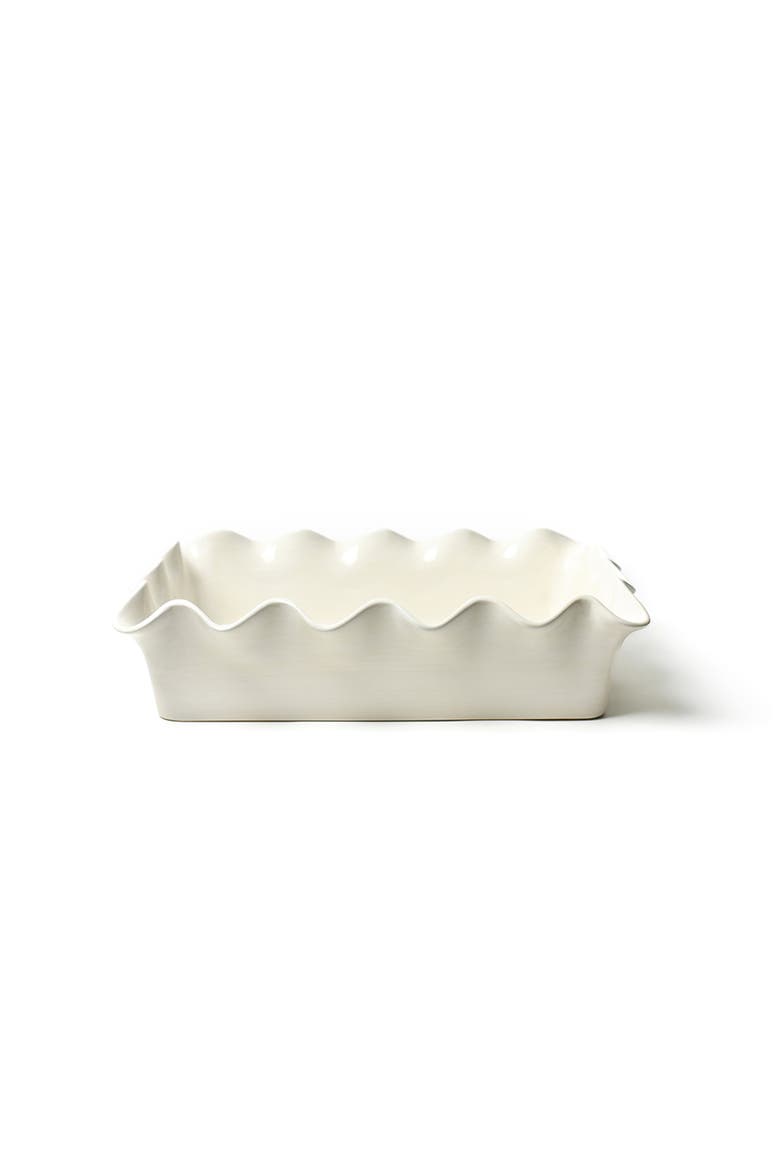 Signature White 14 Ruffle Casserole, Alternate, color, White