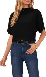 Vince Camuto Textured Mock Neck Top