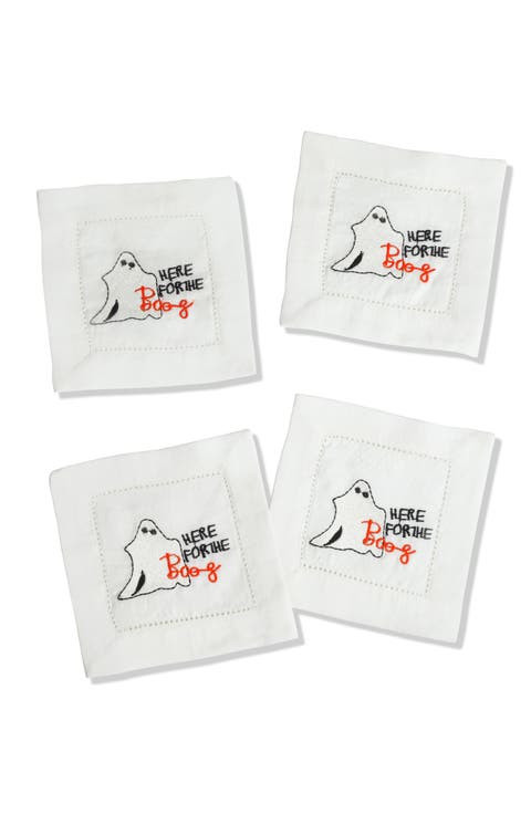 Set of 4 Embroidered Coasters