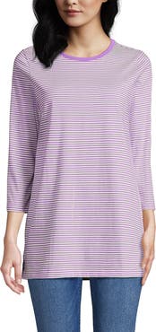 Lands' End 3/4 Sleeve Cotton Supima Tunic
