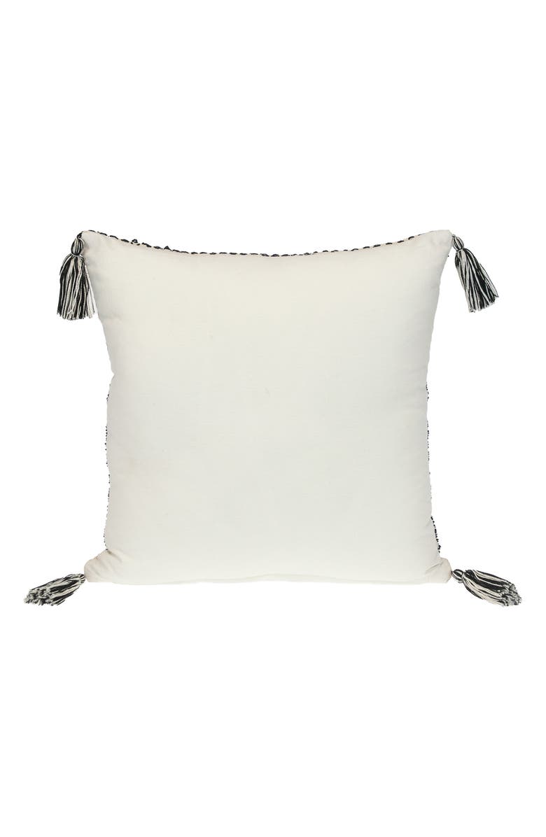PARKLAND COLLECTION Tassel Trim Square Accent Pillow, Alternate, color, 