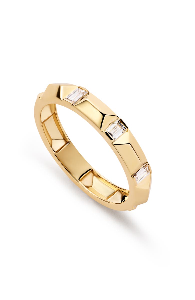 Ana Luisa Solid Yellow Gold - Astrid Diamond Station Ring, Main, color, Gold