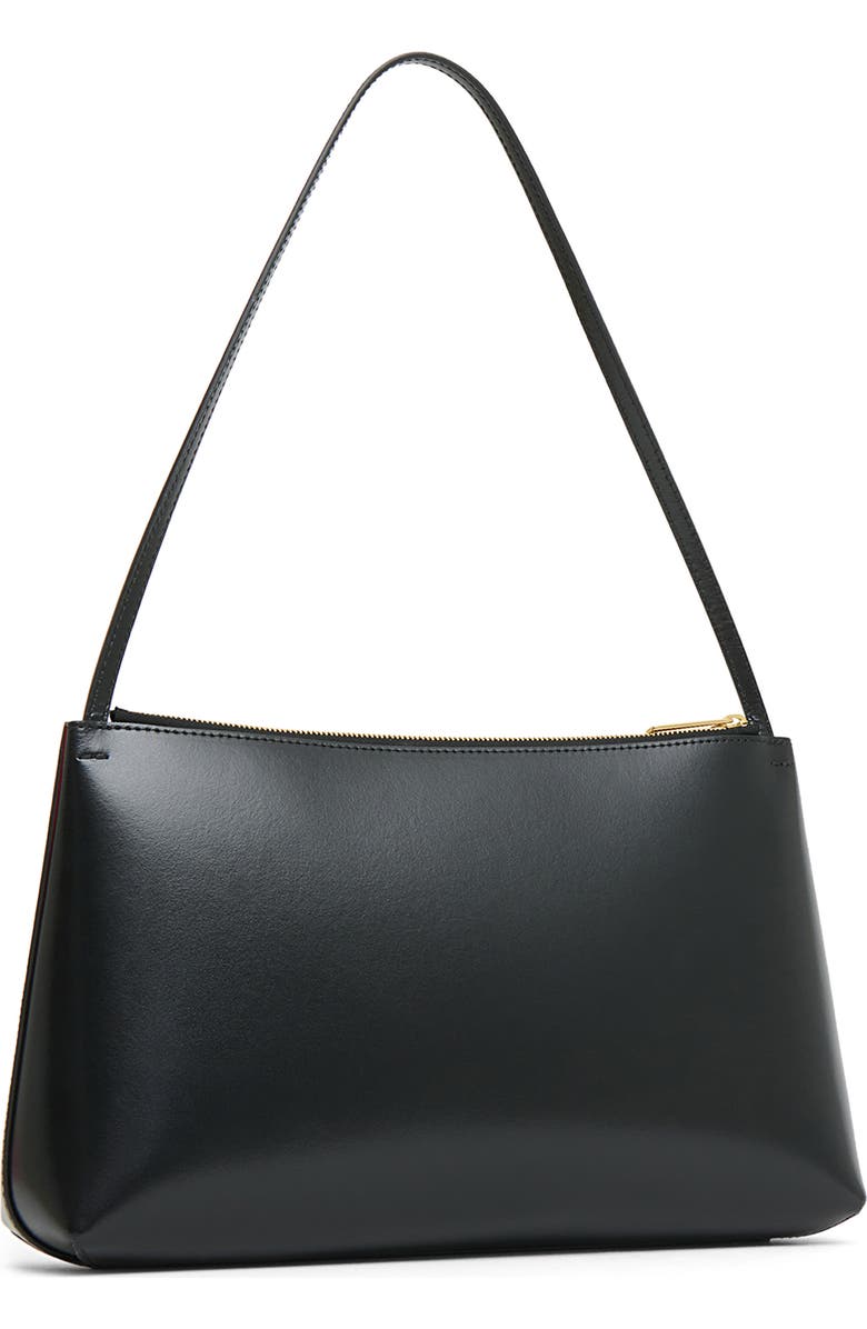 Mansur Gavriel Large Gaia Leather Shoulder Bag, Alternate, color, Black/ Flamma