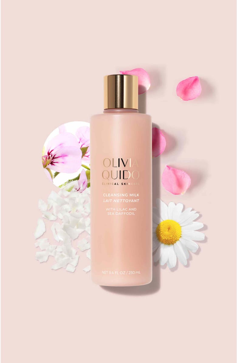 Olivia Quido Skincare Cleansing Milk, Alternate, color, White