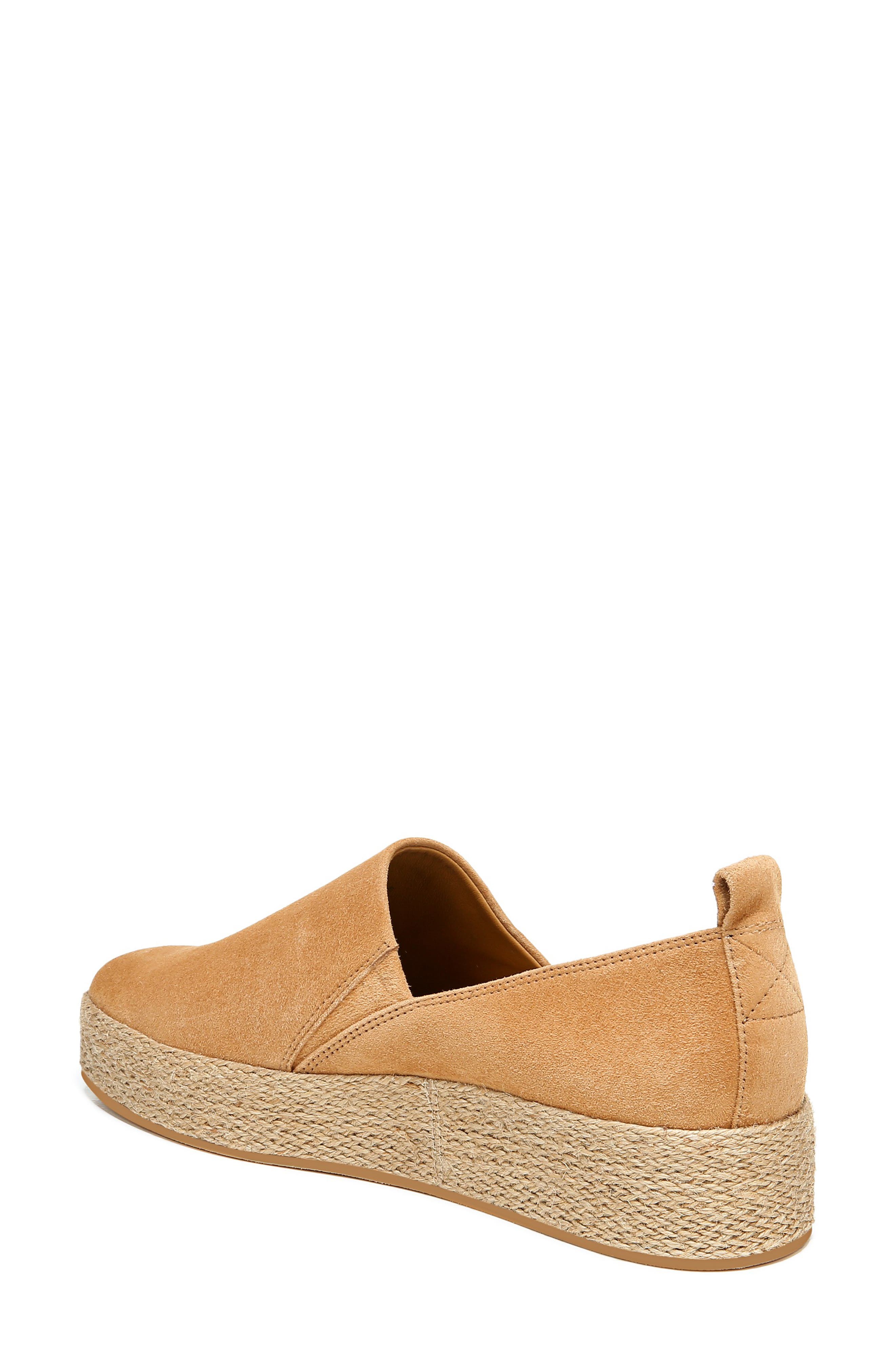 Saxon Espadrille Platform Sneaker, Alternate, color, TAN