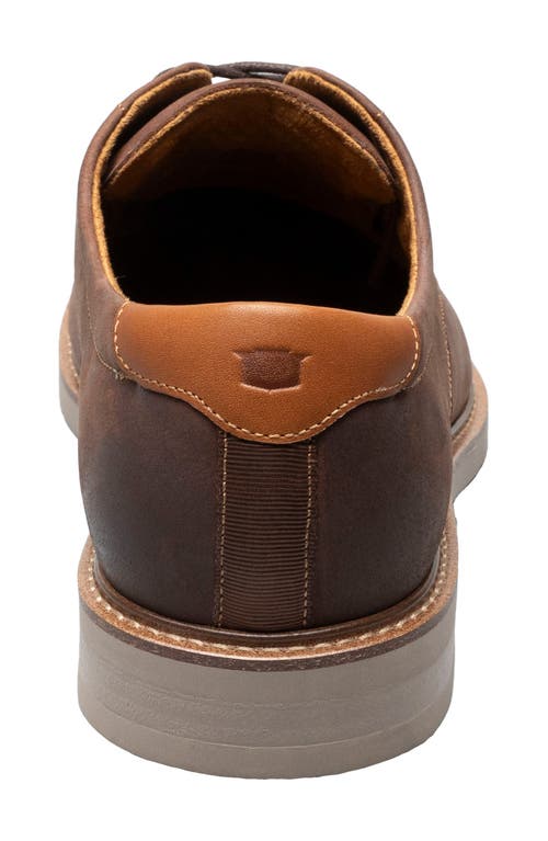 Florsheim Highpoint Plain Toe Derby In Brown Ch/taupe
