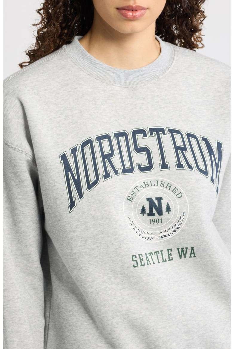 125th Fleece Crewneck Sweatshirt, Alternate, color, GREY HEATHER