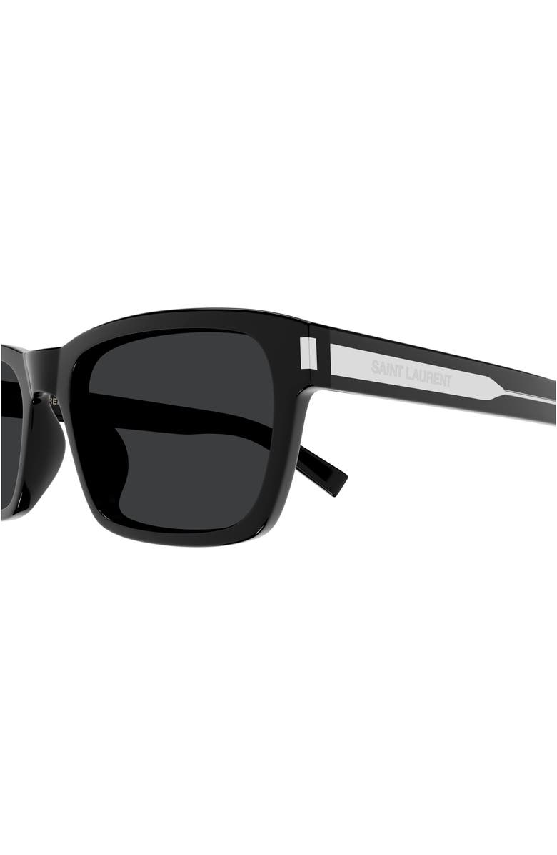 Saint Laurent 57mm Rectangular Sunglasses, Alternate, color, 