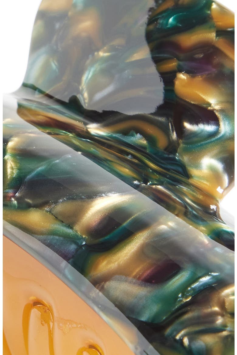 Grande Heirloom Claw Clip, Alternate, color, GREEN TORTOISE
