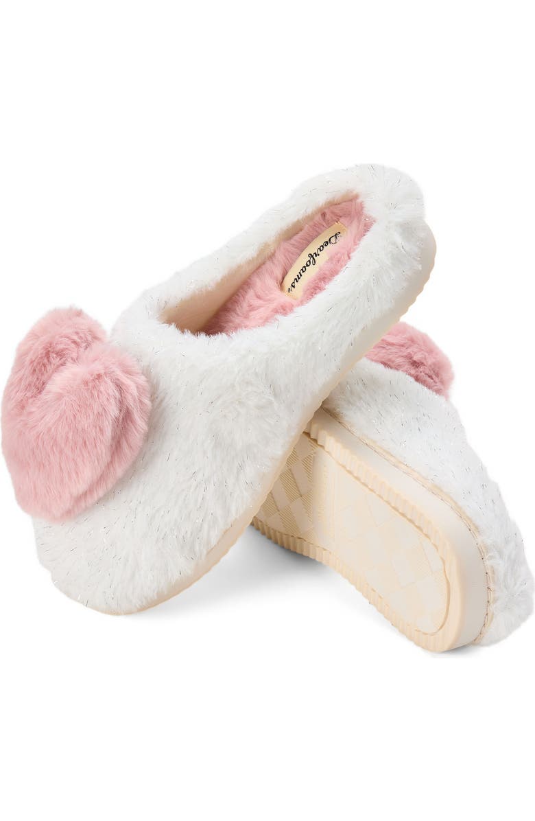 DEARFOAMS Rosie Furry Icon Clog Slipper, Alternate, color, Muslin