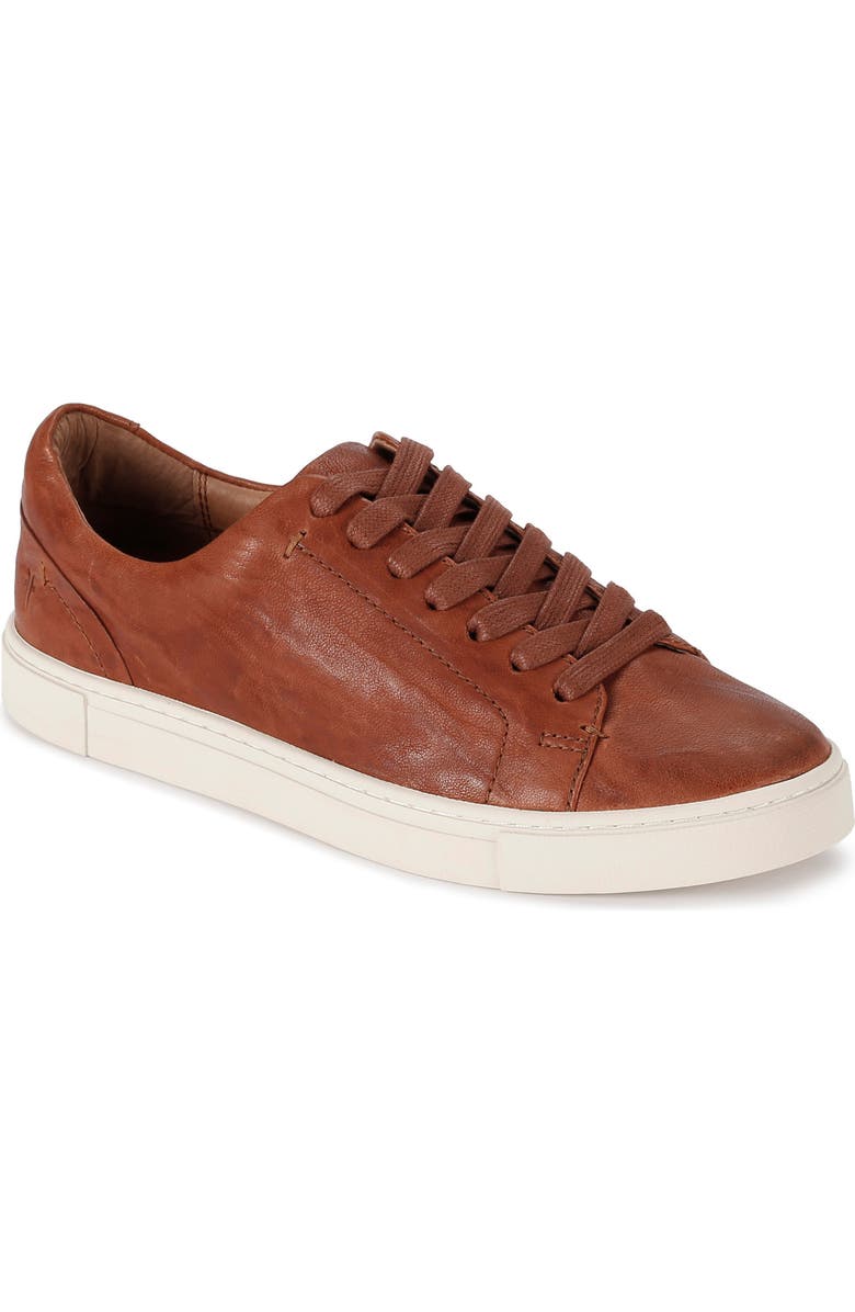 Frye Ivy Low Top Sneaker, Main, color, Cognac - Oyster