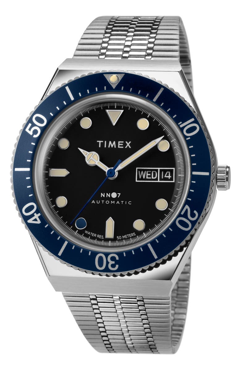 NN07 x Timex M79 Limited Edition Automatic Mesh Strap Watch, 40mm, Alternate, color, 