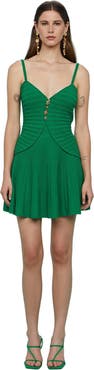 AMUR Nikola Pleated Knit Dress