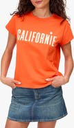 Clare V. Classic Californie Cotton Graphic T-Shirt