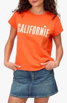 Clare V. Classic Californie Cotton Graphic T-Shirt