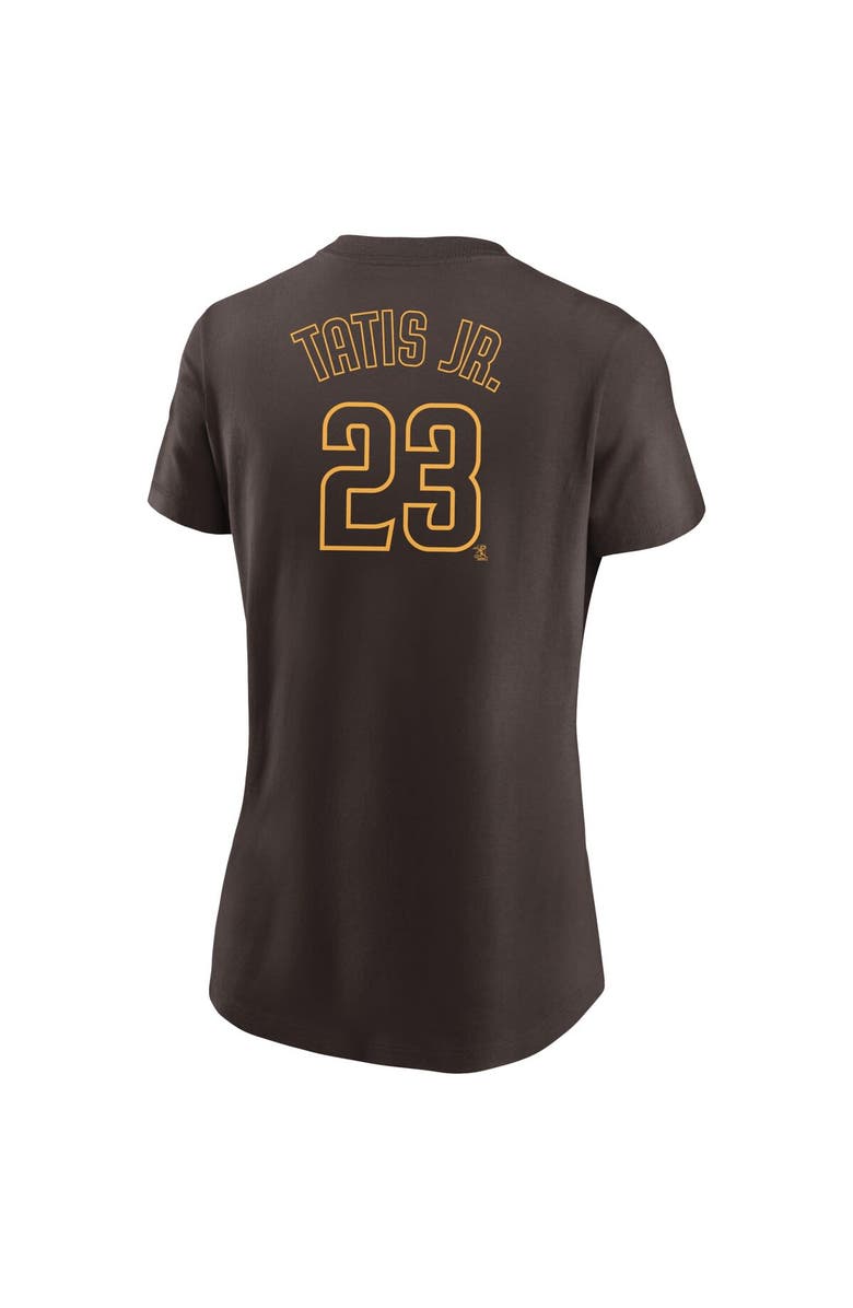 Nike Women's Nike Fernando Tatis Jr. Brown San Diego Padres Name & Number T-Shirt, Alternate, color, Brown