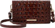 Brahmin Minuette Croc Embossed Leather Crossbody Bag