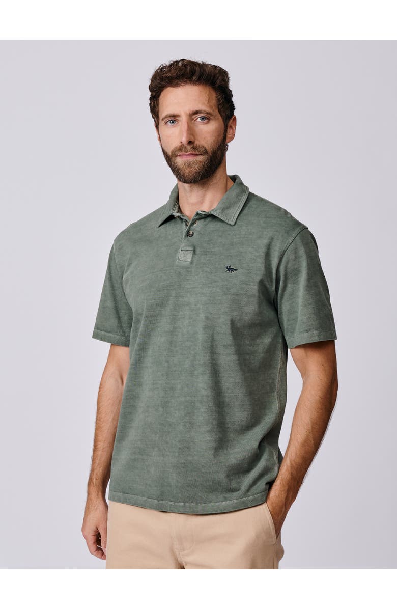 Aubin Arkwright Heavyweight Jersey Polo, Main, color, Khaki