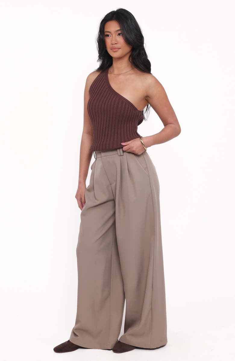 Petal & Pup Kathryn Wide Leg Pants, Alternate, color, Beige