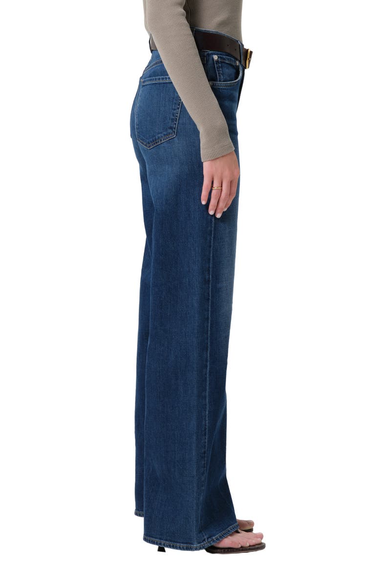 Lyra High Waist Wide Leg Jeans, Alternate, color, ELM DK INDIGO