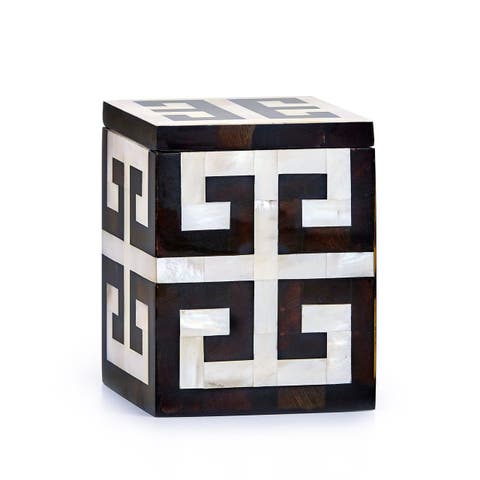 Greek Key Canister