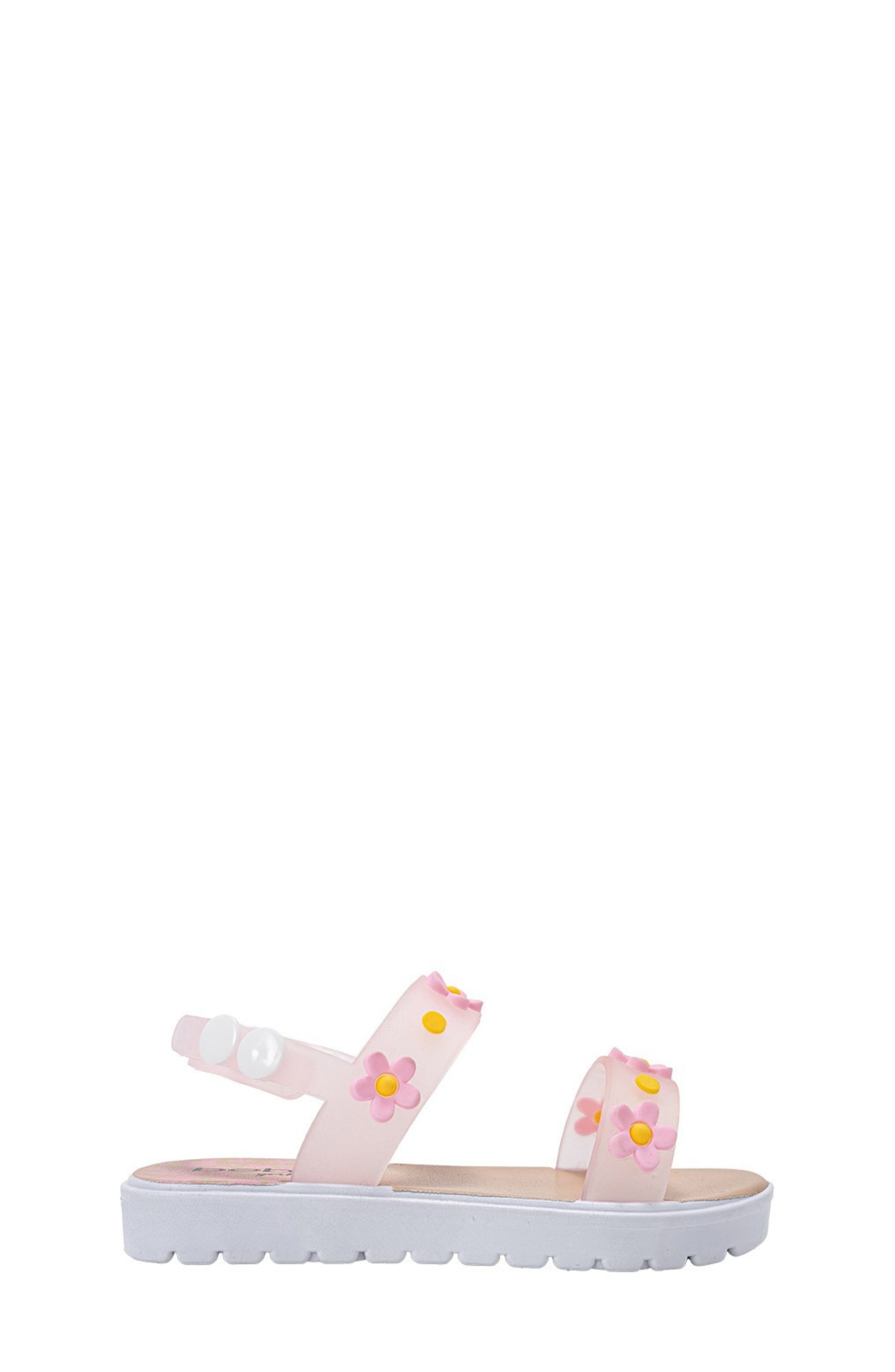 Zella 3D Flower Sandal, Alternate, color, PINK