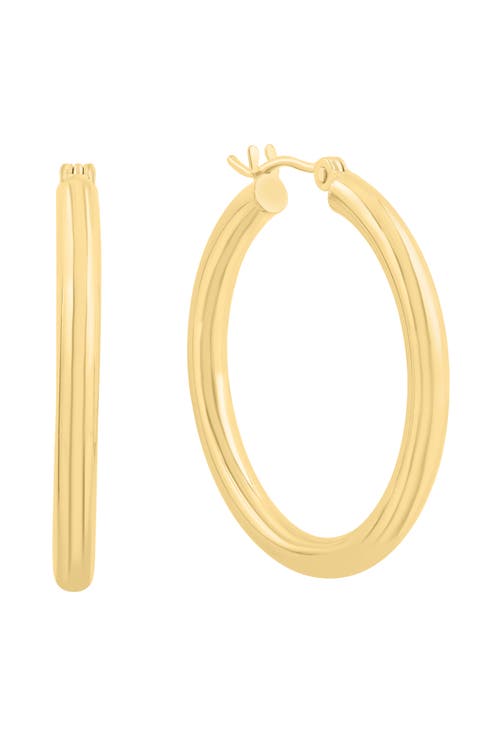 14K Yellow Gold Classic Gold Hoop Earrings