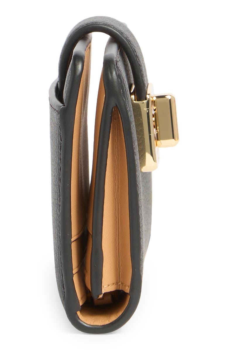 Kate Spade New York phoebe refined leather card case, Alternate, color, Black