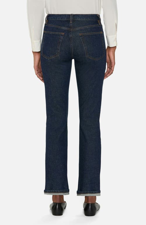 Frame The Borrowed Mid Rise Boyfriend Jeans In Blue