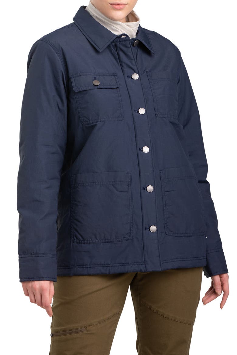 Water Resistant Lined Chore Jacket, Main, color, NAVAL BLUE