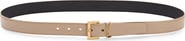 Saint Laurent Laque YSL Monogram Leather Belt
