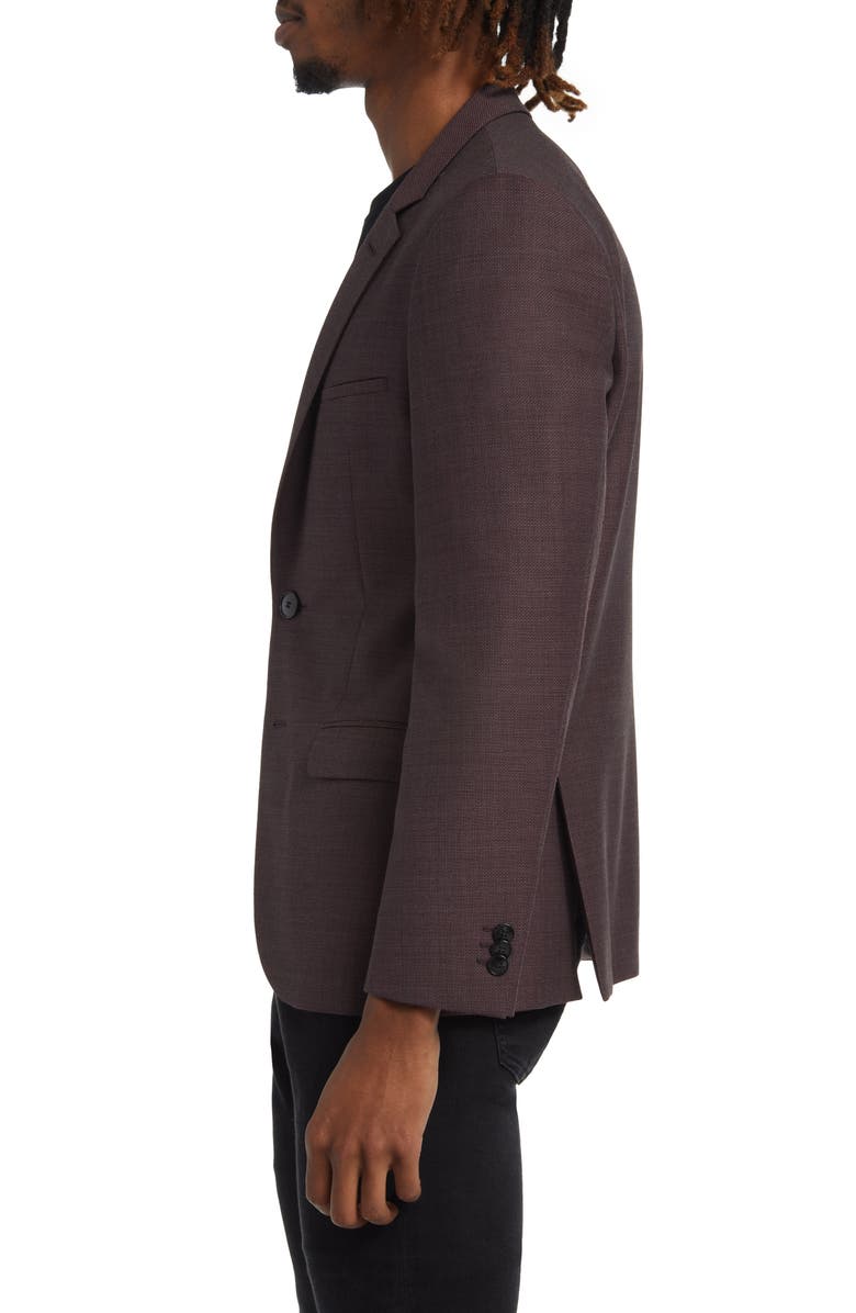HUGO Arti Stretch Wool Blend Sport Coat, Alternate, color, Dark Red