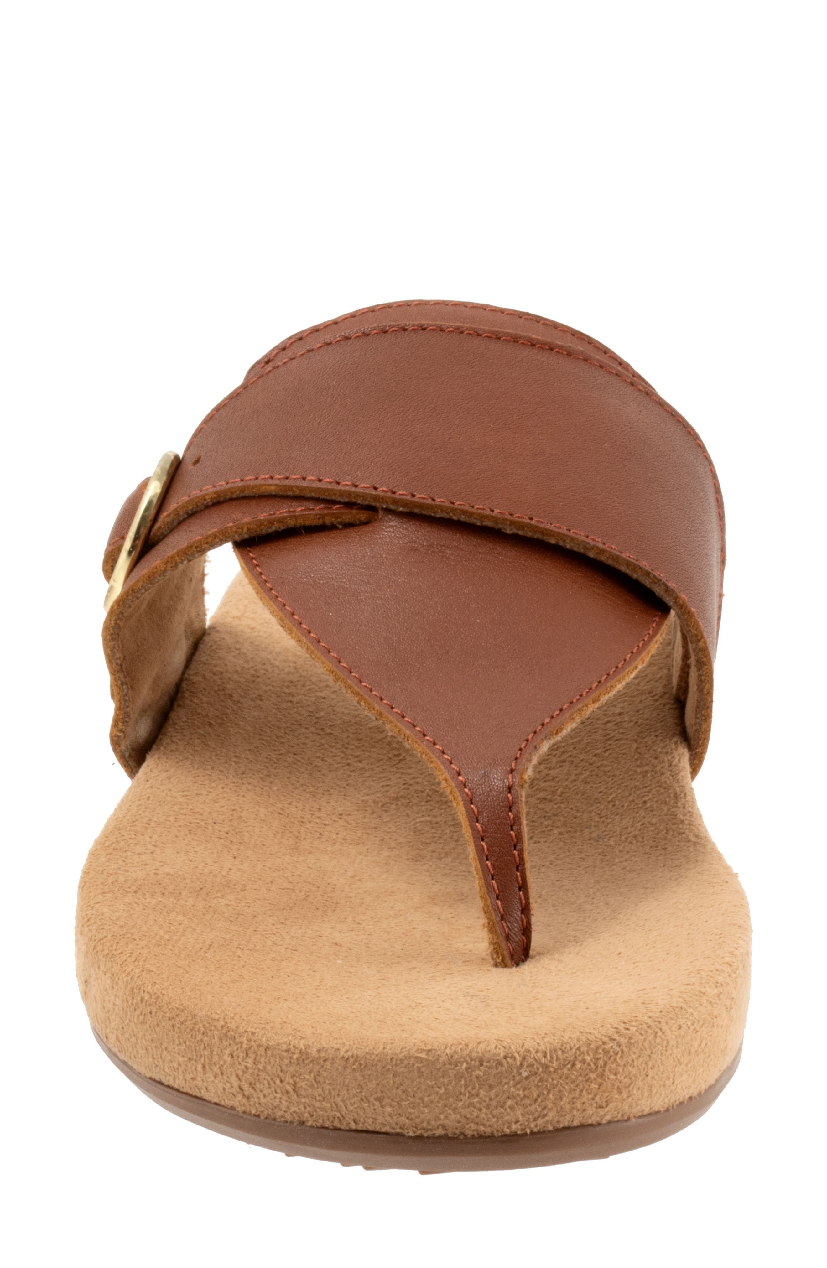 SoftWalk<sup>®</sup> Belize T-Strap Sandal, Alternate, color, Luggage