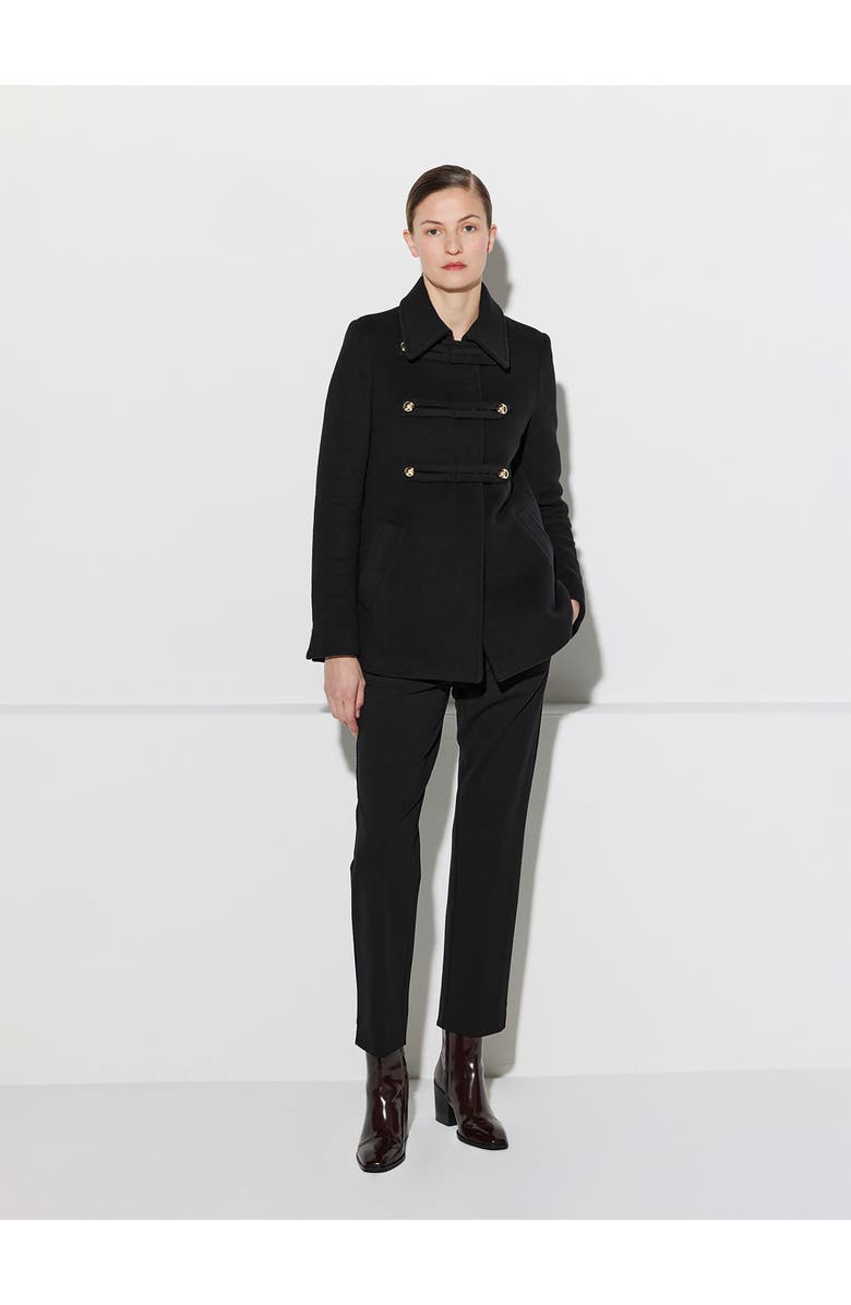 Callas Milano Clara Double-Face Virgin Wool, Alternate, color, Black